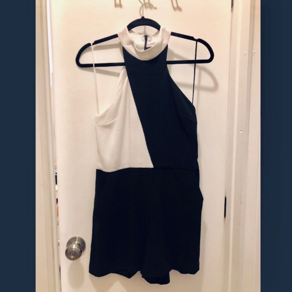 Bar III Color-blocked Romper